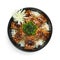 Unagi Don Grilled Eel Rice Bowl decorate Seaweed pickled ginger carved vegetable Japanese Food