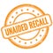 UNAIDED RECALL orange round stamp