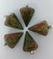 Unakite Pendulum Crystal gemstone