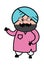 Unamused Cute Sardar Cartoon