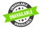 unavailable sign. round ribbon sticker. isolated tag