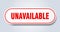 unavailable sign. rounded isolated button. white sticker