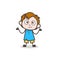 Unaware Little Boy Expression - Cute Cartoon Kid Vector