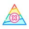 unbalanced diet color icon vector illustration