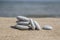 Unbalanced stones on beach