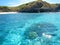 Unbelievable beautiful sea at Hahajima island, Japan.