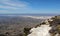 Unbelieveable wide view into the plaines in texas. On the summit of guadalupe peak - The highest mountain in Texas 2667 m / 8751