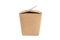 Unbranded cardboard with lid. Boxing for contactless product shipping. Fast food box delivery service. Mockup style and copy space