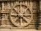 The only unbroken whole wheel of Konark Sun Temple, Odisha, India