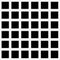 Uncanny Valley Realism Black And White Square Grid Pattern