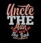 uncle the man the myth the bad influence typography vintage style design