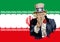 Uncle Sam symbolically pointing to Iranâ€™s trade threat.