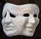 Uncolored and unpainted white mask. Traditional Venetian Masks for Carnival of Venice, Italy