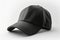 Uncomplicated Design, Realistic Black Cap Mockup on White Background