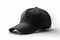 Uncomplicated Design, Realistic Black Cap Mockup on White Background