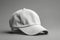 Uncomplicated Vision, Realistic White Cap Mockup on Light Gray Background