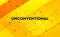 Unconventional abstract digital banner yellow background