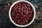 Uncooked Adzuki Beans in a Bowl