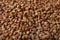 Uncooked buckwheat as background. Organic wholesome product