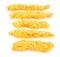 Uncooked cornflake crumbed chicken breast fillets