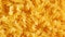 Uncooked Fusilli Pasta, Dry Spiral Macaroni Background Rotation