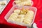 uncooked Guangdong style crispy pastry dumplings for Chinese New Year