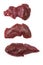 Uncooked Kangaroo meat steaks