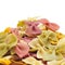 Uncooked vegetables farfalle