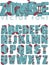 Undead Ghoulish Corpse Walking Dead Zombie Vector Font