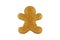 Undecorated gingerbread man