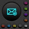 Undelete mail dark push buttons with color icons