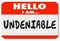 Undeniable Essential Person Nametag Sticker Valuable Worker Employee