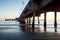 Under Belmont Shores Pier Long Beach Sunset