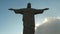 Under Christ The Redeemer Famous Jesus Statue Landmark, Rio De Janeiro, Brazil