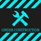 Under Construction Background. Vector illustration