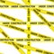 Under construction caution tape entrance prohibited background seamless yellow warning caution ribbon tape vector on white backgro
