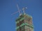 An under construction office tower in Metro Manila.