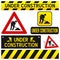 Under Construction Signs Set