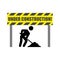 Under construction, simple vector sign