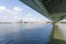 Under the Deutzer Bridge from the Rhine River