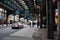 Under an elevated train in New York City