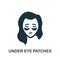 Under Eye Patches icon. Simple element from skin care collection. Creative Under Eye Patches icon for web design