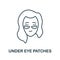 Under Eye Patches line icon. Simple element from skin care collection. Creative Under Eye Patches outline icon for web