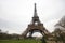 Under knee of The Eiffel tower in Paris, the most romatic symbol architecture in europe , france