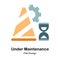 Under Maintenance Flat Icon