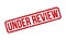 Under Review Rubber Stamp. Red Under Review Rubber Grunge Stamp Seal Vector Illustration - Vector