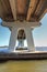 Under the Sanibel Causeway bridge of Causeway Islands Park