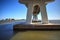 Under the Sanibel Causeway bridge of Causeway Islands Park