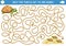 Under the sea maze for kids with tortoise, seashells, sand. Ocean or mothers day preschool printable activity. Water labyrinth