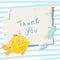 Under the sea thank you card